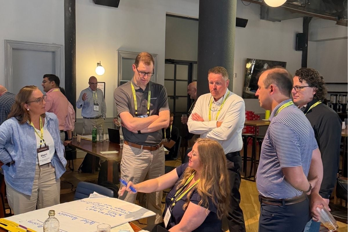 Sonatype employees in a strategy working session.