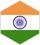 India Flag in branded hex cutout