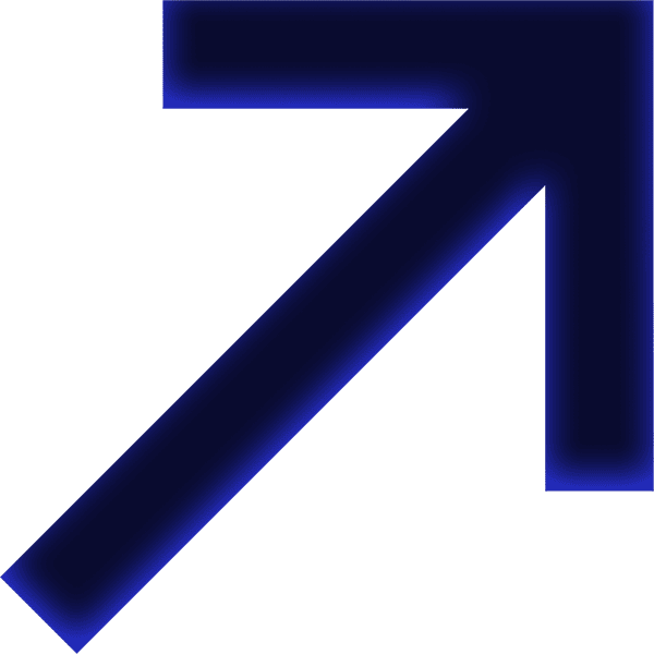 branded glyph of arrow pointing up to the right