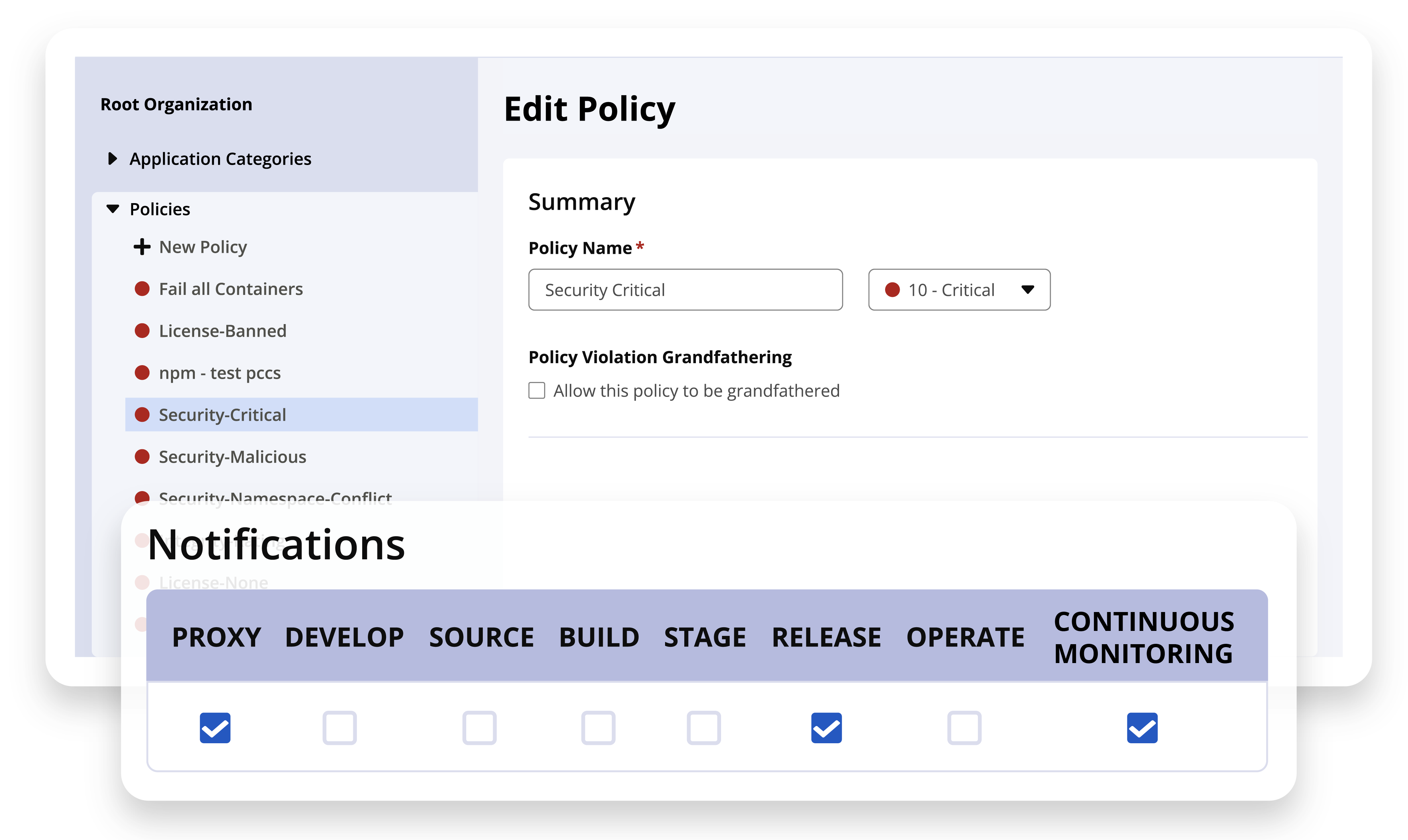 Sonatype Repository Firewall policy enforcement capabilities.