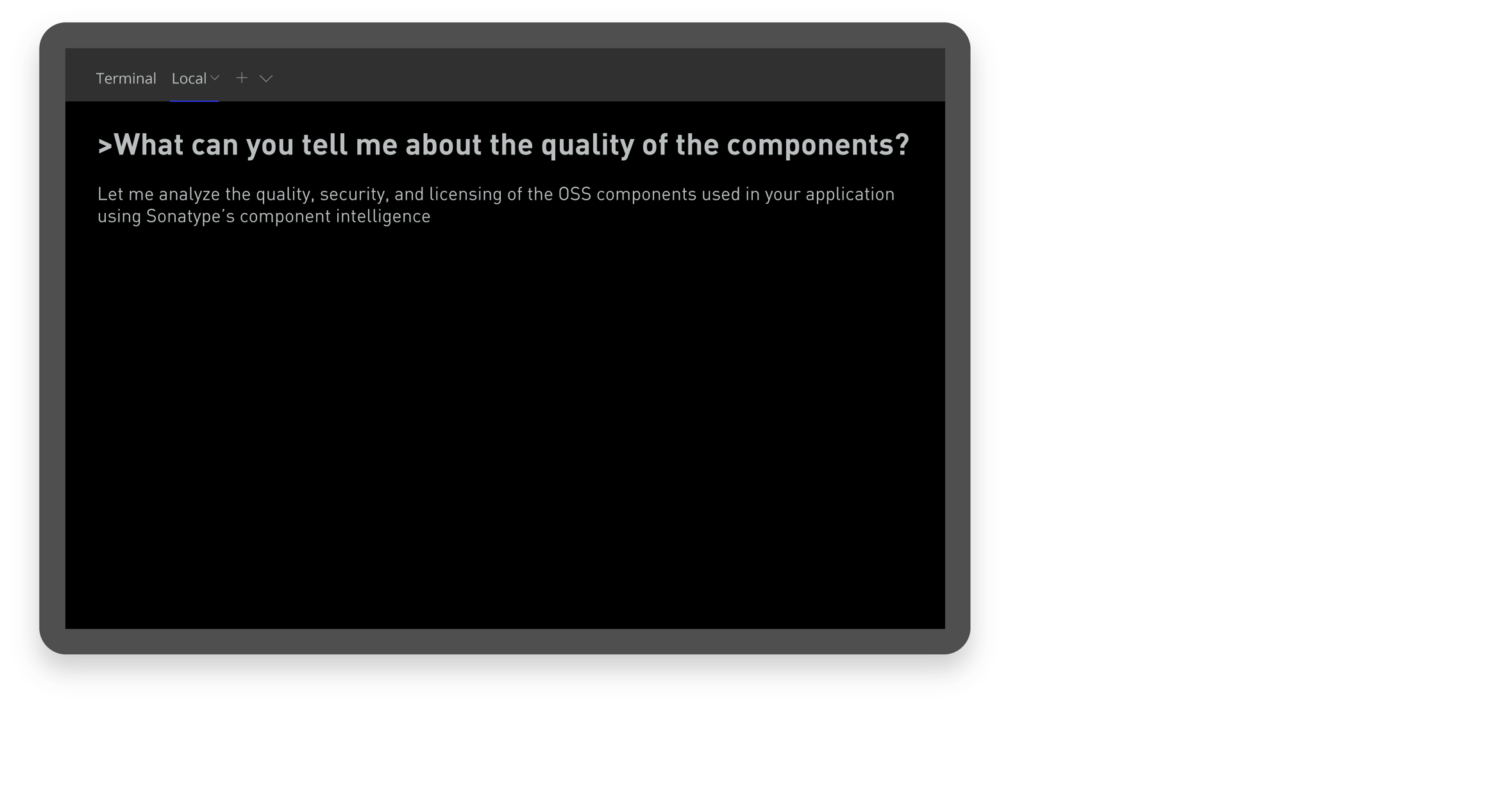 Conversion with an AI-coding assistant about the quality of components used.