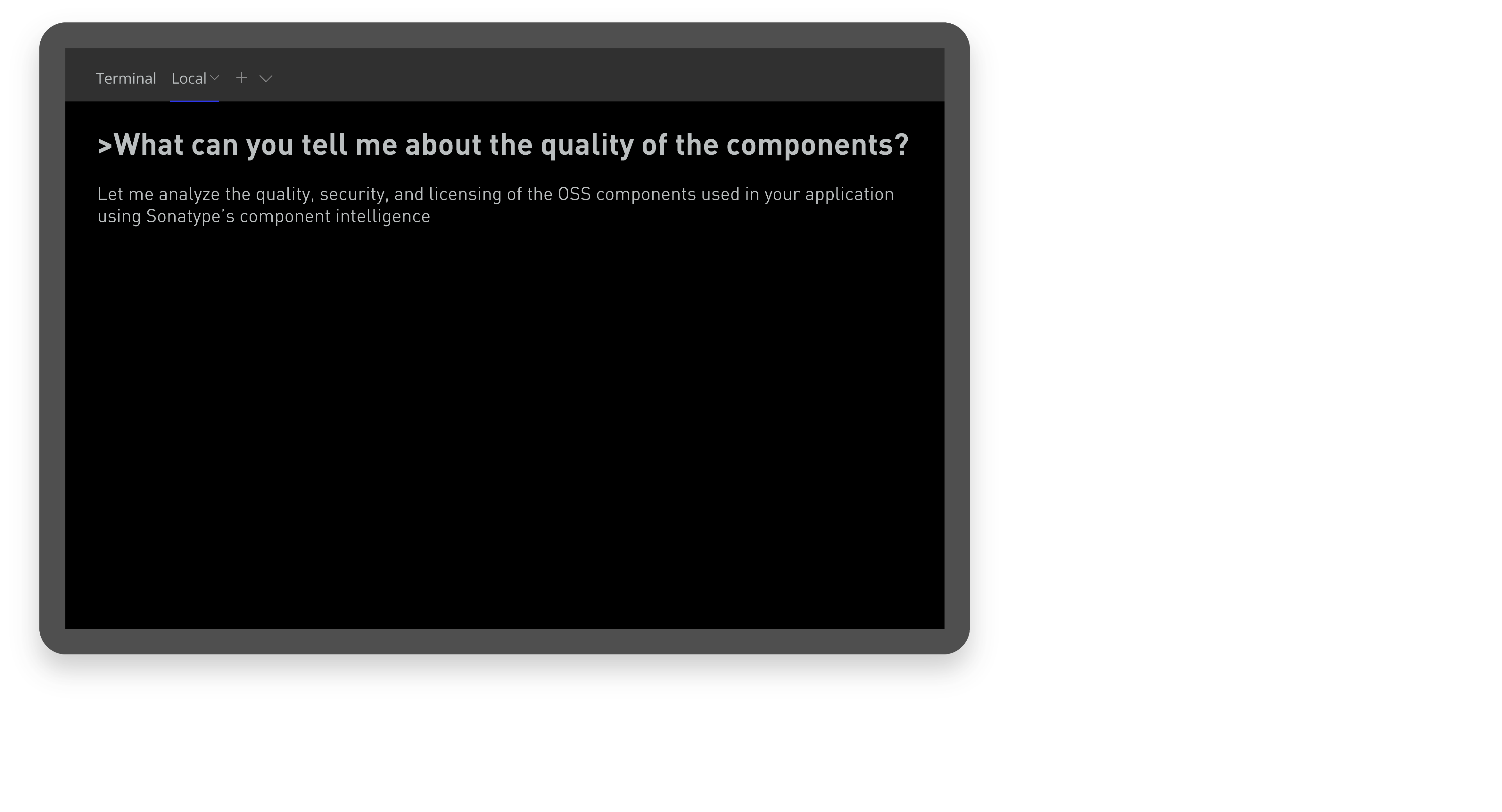 Conversion with an AI-coding assistant about the quality of components used.
