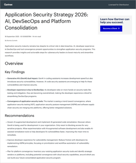 AppSec Strategies Gartner Reprint
