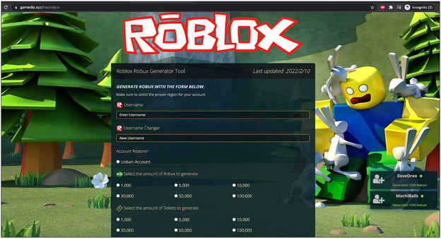 Roblox Robux Generator Tool