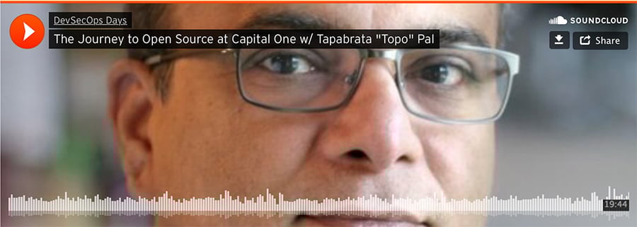 The Journey to Open Source at Capital One podcast SoundCloud cover