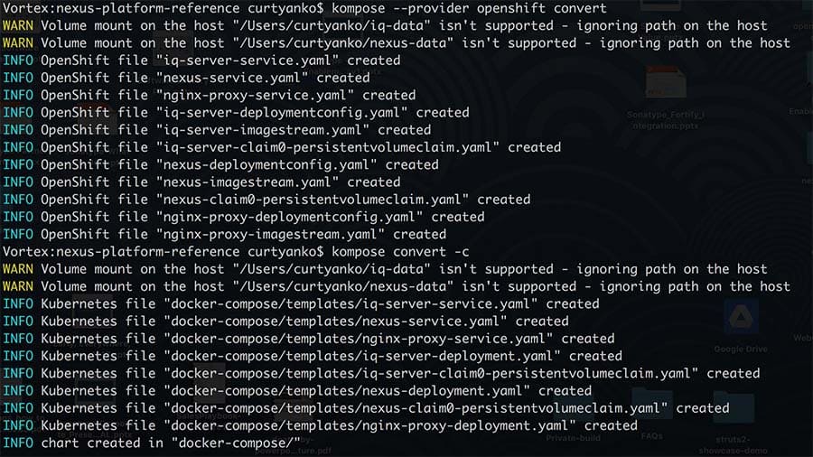 Kompose4 code screenshot
