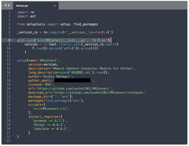 Close up of extensive code for a website.