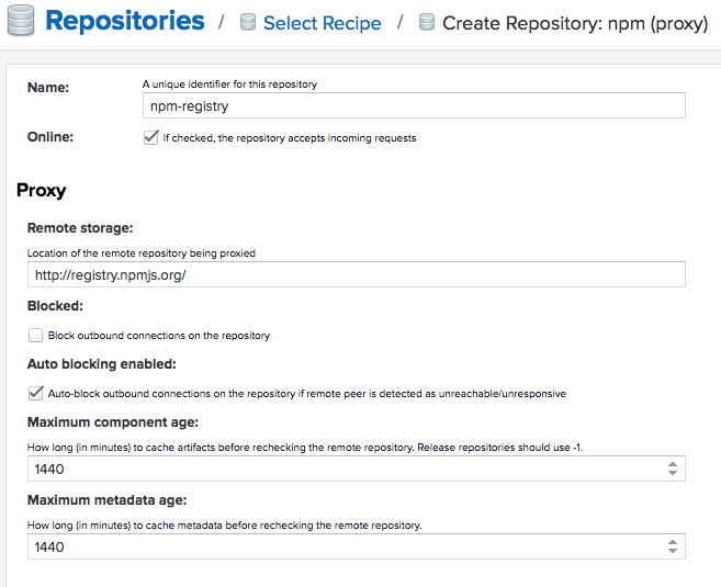Using Sonatype Nexus Repository 3 – Part 2: npm packages