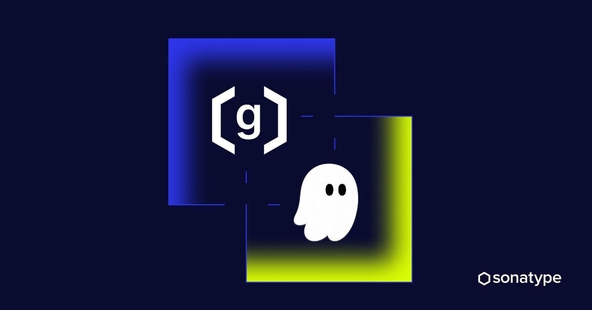 Image of two icons side-by-side, one is the logo for the product Sonatype Guide, and one is a ghost icon logo for AWS Kiro